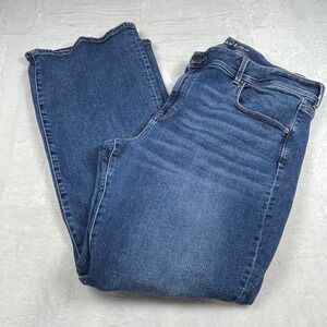 American Eagle Kick Boot Super Stretch Jeans Womens 18 Medium Wash Blue Bootcut